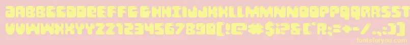 Bubblebuttexpand Font – Yellow Fonts on Pink Background