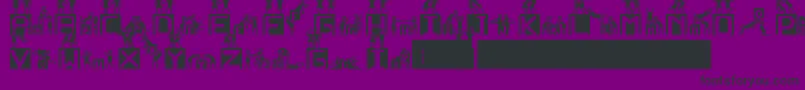 NedenOlmasn Font – Black Fonts on Purple Background