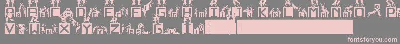 NedenOlmasn Font – Pink Fonts on Gray Background