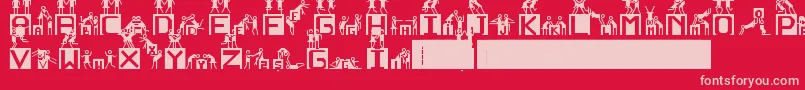 NedenOlmasn Font – Pink Fonts on Red Background