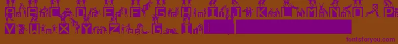 NedenOlmasn Font – Purple Fonts on Brown Background