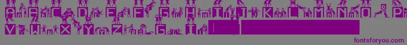 NedenOlmasn Font – Purple Fonts on Gray Background