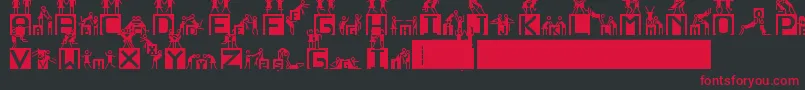 NedenOlmasn Font – Red Fonts on Black Background