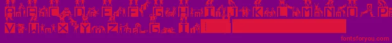 NedenOlmasn Font – Red Fonts on Purple Background