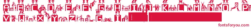 NedenOlmasn Font – Red Fonts on White Background