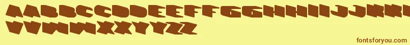 Más sobre la fuente GreatestView fuente GreatestView – Fuentes Marrones Sobre Fondo Amarillo