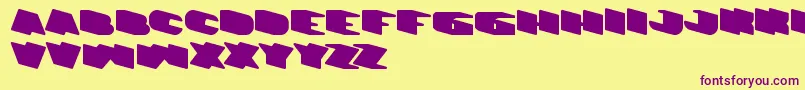 GreatestView Font – Purple Fonts on Yellow Background