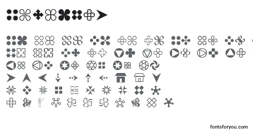 A fonte Gembats1 – alfabeto, números, caracteres especiais