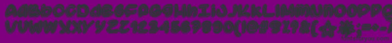 SupermassiveBlackHoleOtf Font – Black Fonts on Purple Background