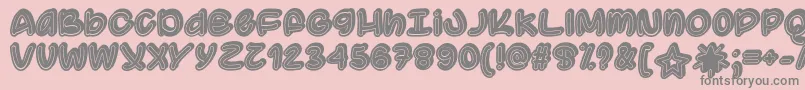 SupermassiveBlackHoleOtf Font – Gray Fonts on Pink Background