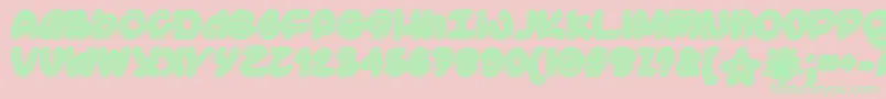 SupermassiveBlackHoleOtf Font – Green Fonts on Pink Background