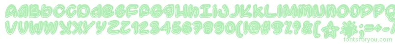 SupermassiveBlackHoleOtf Font – Green Fonts on White Background