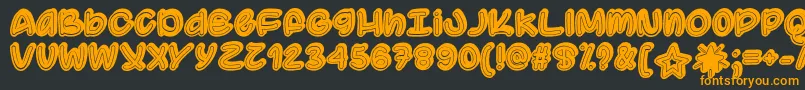 SupermassiveBlackHoleOtf Font – Orange Fonts on Black Background