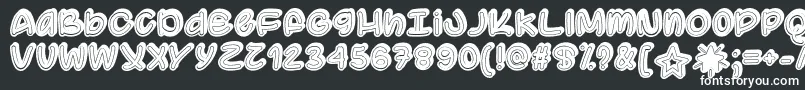 SupermassiveBlackHoleOtf-fontti – valkoiset fontit