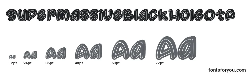 SupermassiveBlackHoleOtf Font Sizes