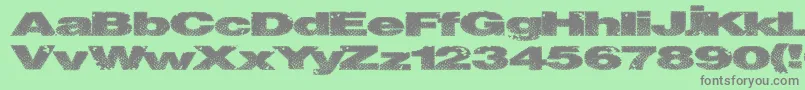 Snakestitch Font – Gray Fonts on Green Background