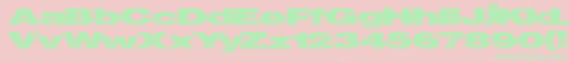 Шрифт Snakestitch – зелёные шрифты на розовом фоне
