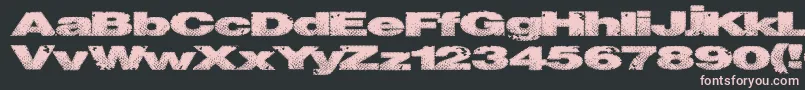 Snakestitch Font – Pink Fonts on Black Background