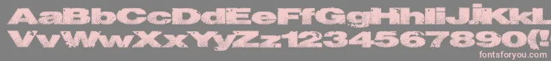 Snakestitch Font – Pink Fonts on Gray Background