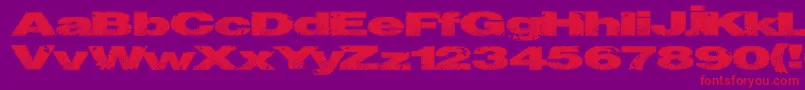 Snakestitch Font – Red Fonts on Purple Background