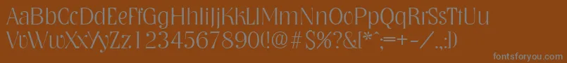 Шрифт NashvilleXlight – серые шрифты на коричневом фоне