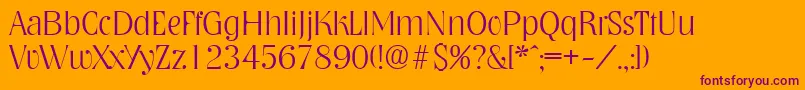 More about NashvilleXlight Font NashvilleXlight Font – Purple Fonts on Orange Background