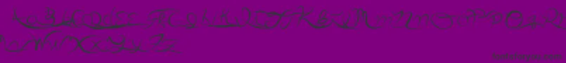 Police Anotherparty – polices noires sur fond violet