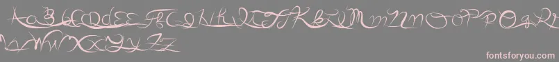 Anotherparty Font – Pink Fonts on Gray Background