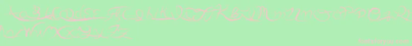 Anotherparty Font – Pink Fonts on Green Background