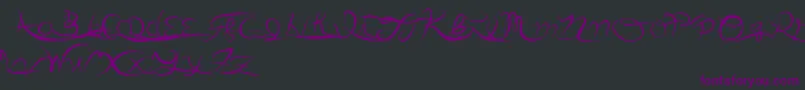 Anotherparty Font – Purple Fonts on Black Background