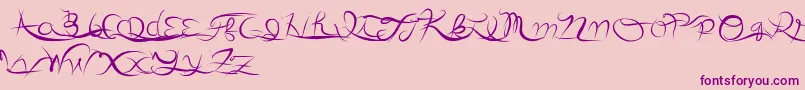 Anotherparty Font – Purple Fonts on Pink Background