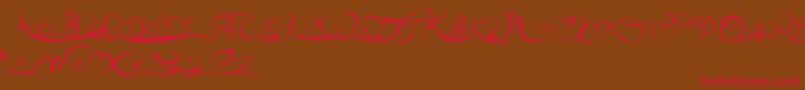 Anotherparty Font – Red Fonts on Brown Background