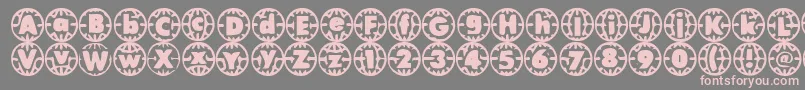VintageVacation Font – Pink Fonts on Gray Background