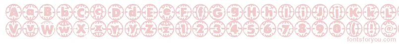 VintageVacation-Schriftart – Rosa Schriften auf weißem Hintergrund