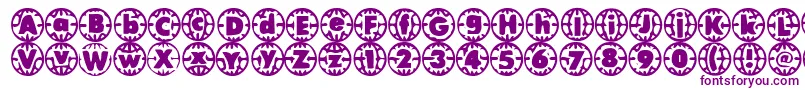 VintageVacation-fontti – violetit fontit valkoisella taustalla