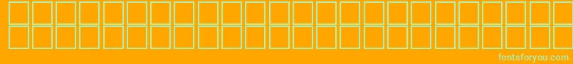 AlKharashiSalehMasmatMailMukaus Font – Green Fonts on Orange Background