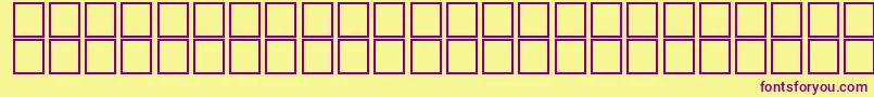 AlKharashiSalehMasmatMailMukaus Font – Purple Fonts on Yellow Background