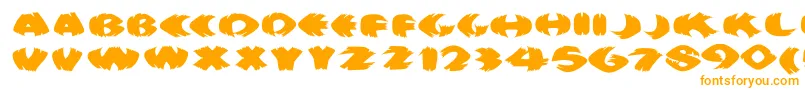 フォントKlitschkotiquaround – オレンジのフォント