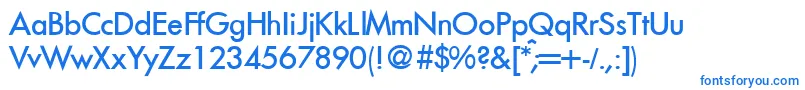FunctiontwomediumRegular Font – Blue Fonts on White Background