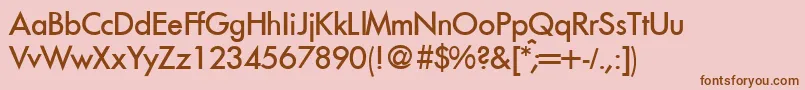 Шрифт FunctiontwomediumRegular – коричневые шрифты на розовом фоне
