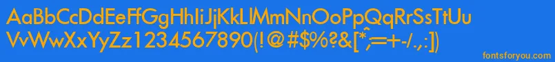 FunctiontwomediumRegular Font – Orange Fonts on Blue Background