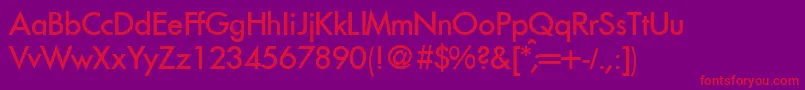 FunctiontwomediumRegular Font – Red Fonts on Purple Background