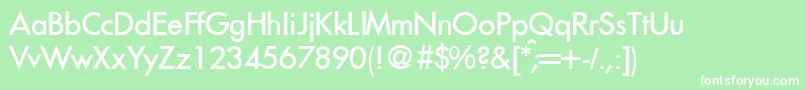 FunctiontwomediumRegular Font – White Fonts on Green Background