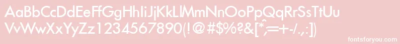 FunctiontwomediumRegular Font – White Fonts on Pink Background