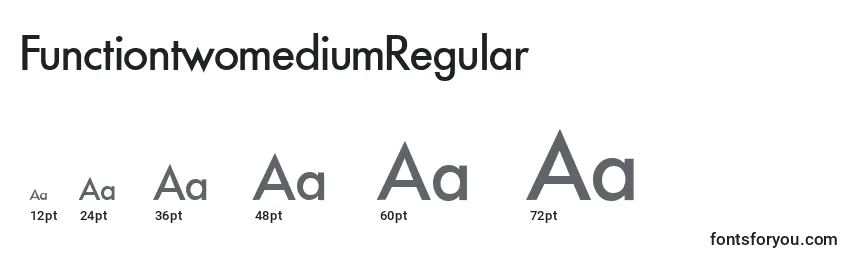 Размеры шрифта FunctiontwomediumRegular