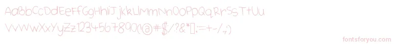 Lisätietoja Cutehandwriting-fontista Cutehandwriting-fontti – vaaleanpunaiset fontit