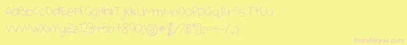 Más sobre la fuente Cutehandwriting fuente Cutehandwriting – Fuentes Rosadas Sobre Fondo Amarillo