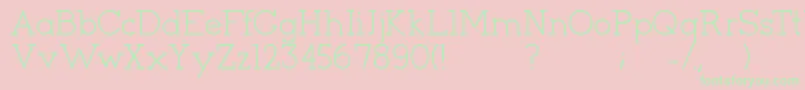 Cyen Font – Green Fonts on Pink Background