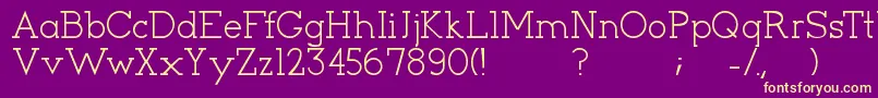 Cyen Font – Yellow Fonts on Purple Background