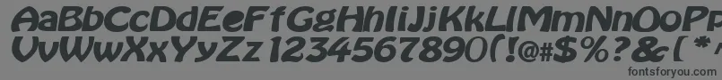 BataviaBold Font – Black Fonts on Gray Background